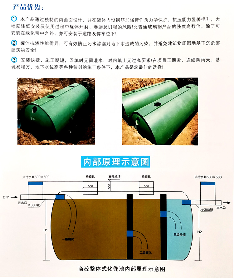 新邵玻璃钢化粪池